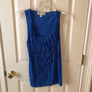 Michael Kors ruffle tank! Like new!